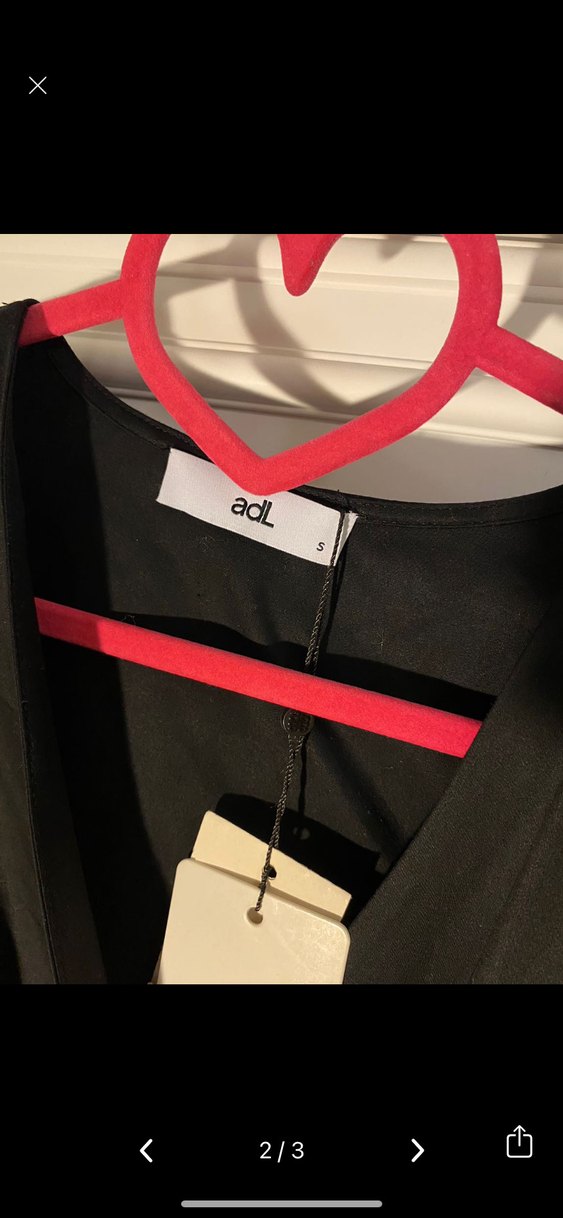 Siyah Düğmeli Uzun Kollu Kadın Bluz - Görsel 2