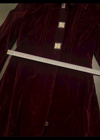 Bordo Abiye Kaban - Görsel 5