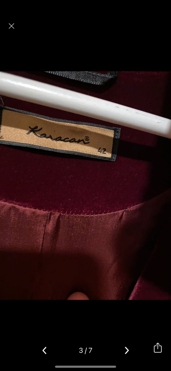 Bordo Abiye Kaban - Görsel 3