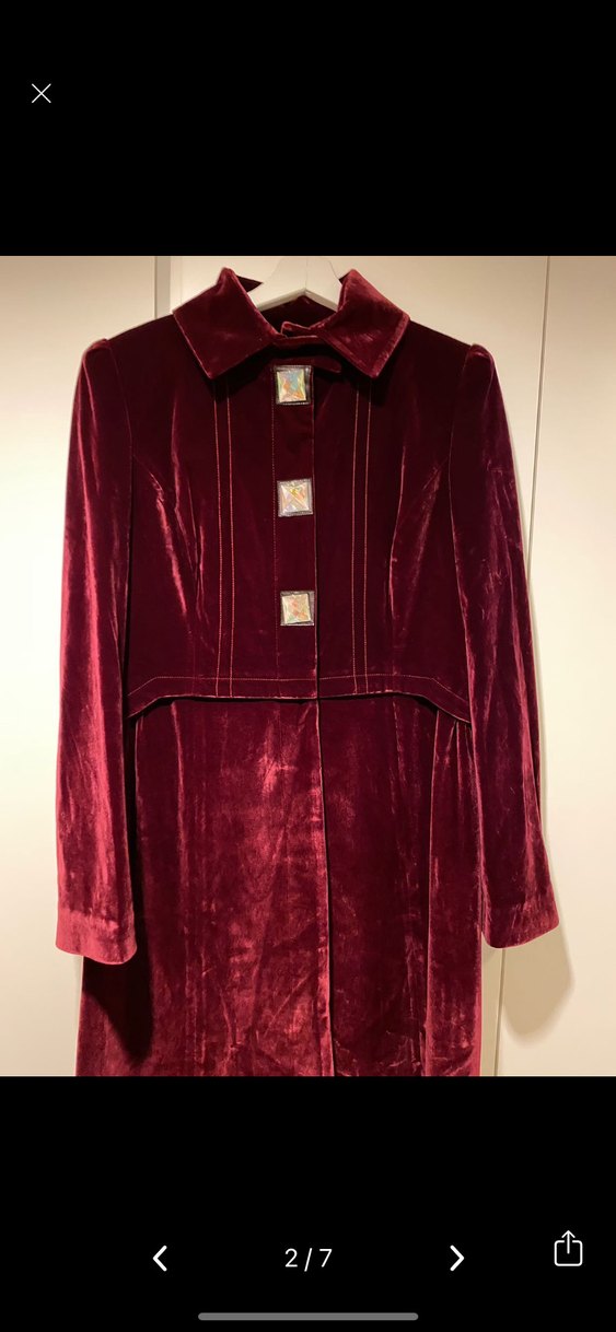 Bordo Abiye Kaban - Görsel 2