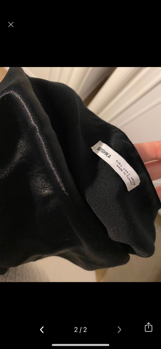 Bershka saten elbise - Görsel 2