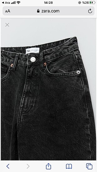 36 Beden Zara mom jean