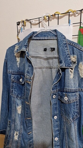m Beden mavi Renk OVERSIZE KOT CEKET