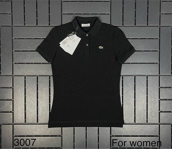 l Beden siyah Renk Lacoste Black Bayan Polo Yaka