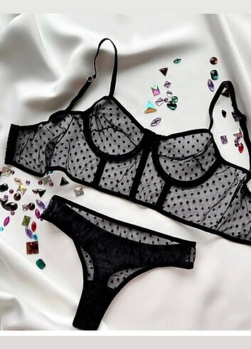 Siyah takım alt ust bralet özel ilan