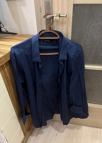 Pierre Cardin Lacivert Uzun Kollu Rahat Gomlek