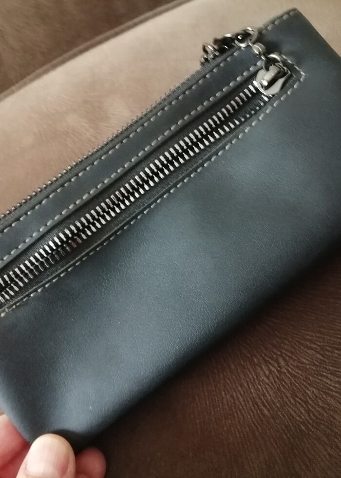 Siyah deri cüzdan - Görsel 2