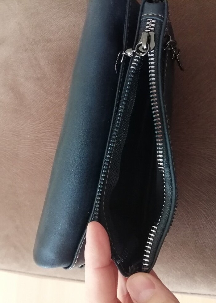 Siyah deri cüzdan - Görsel 3
