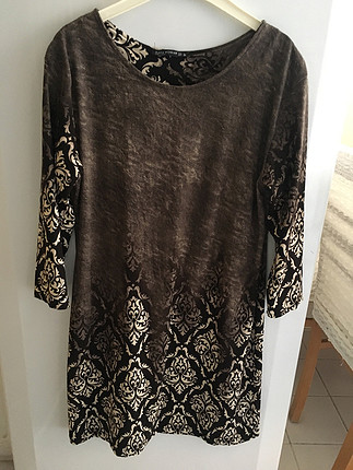 xl Beden kahverengi Renk Elbise tunik
