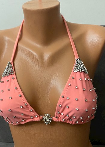 PENTİ 38 BEDEN SOMON RENGİ BİKİNİ ÜSTÜ - Görsel 2