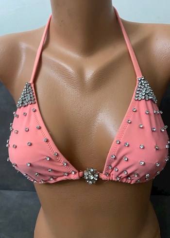 PENTİ 38 BEDEN SOMON RENGİ BİKİNİ ÜSTÜ - Görsel 3