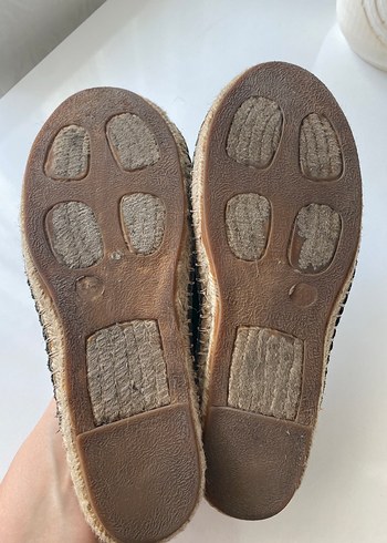 36 Beden Tokalı Siyah Dolgu Topuk Kadın Espadril