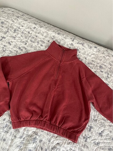 Zara Fermuarlı sweatshirt