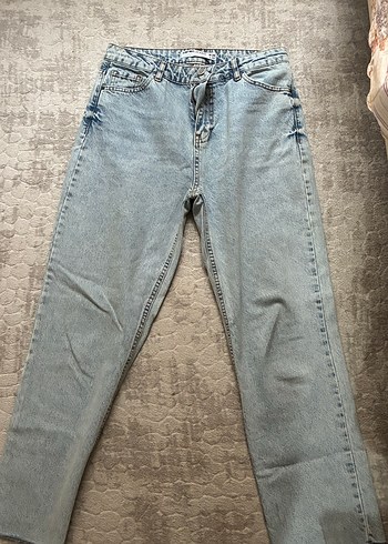 Koton Acik Mavi Yuksek Bel Denim Jean