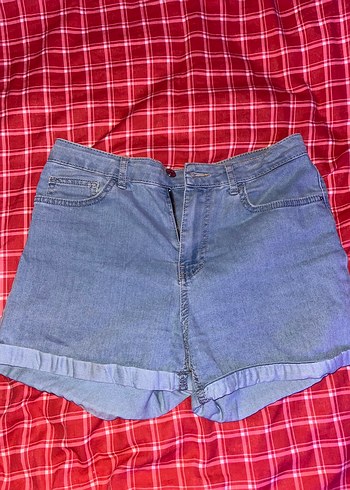 Defacto Acik Mavi Kisa Denim Sort