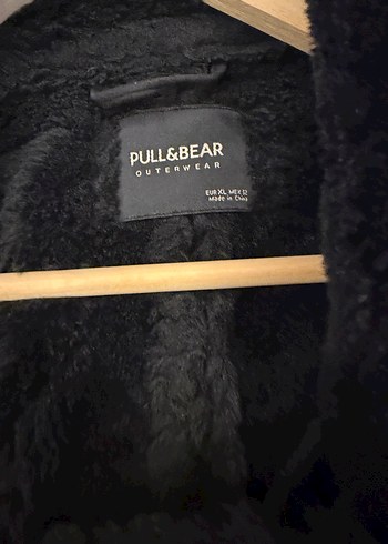 Pull and Bear Pull Bear Siyah Pelus Ceket