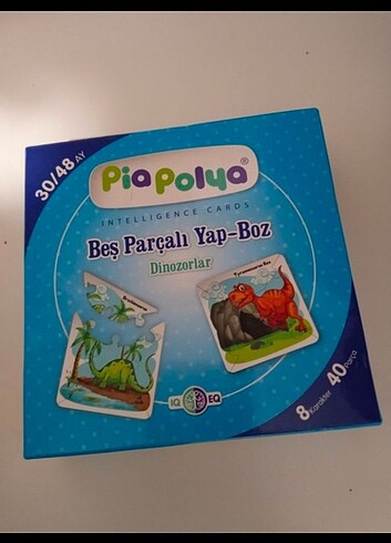  5 parçalı 16 adet yapboz