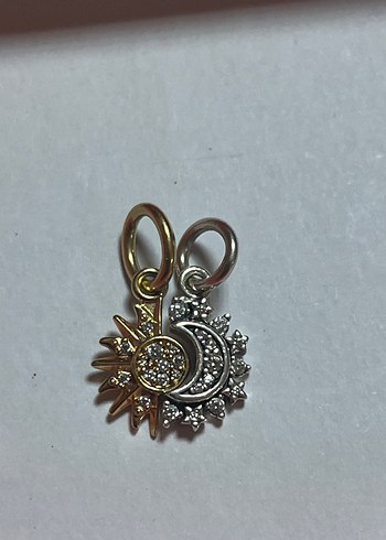 Pandora İki Renkli Gunes Ay Charm