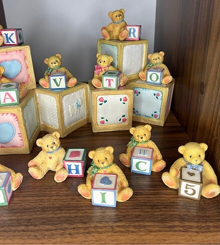Beden çeşitli Renk Cherished Teddies Harfleri