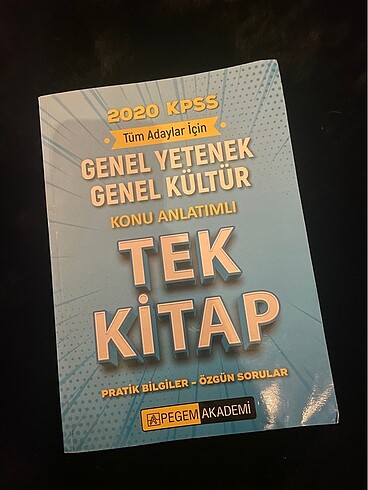 kpss tek kitap