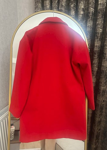 Kırmızı Düğmeli Kadın Blazer Ceket - Görsel 3