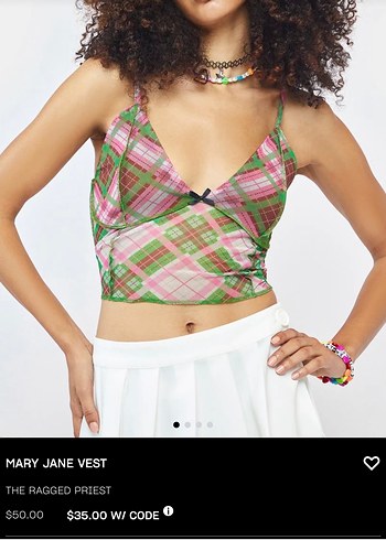 Kadın Çok Renkli V Yaka Dantelli Crop Top - Görsel 3