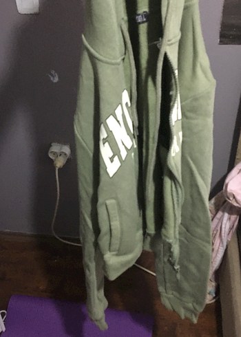 Addax Yeşil Fermuarlı Kapüşonlu Kadın Sweatshirt