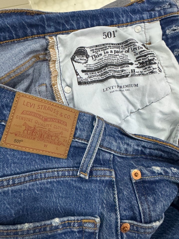 Levis Mavi Denim Jean 26 beden — görsel 3/4