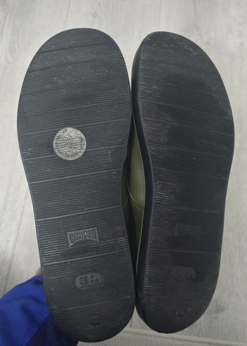 Erkek Haki Deri Dolgu Topuklu Oxford Ayakkabı - Görsel 2