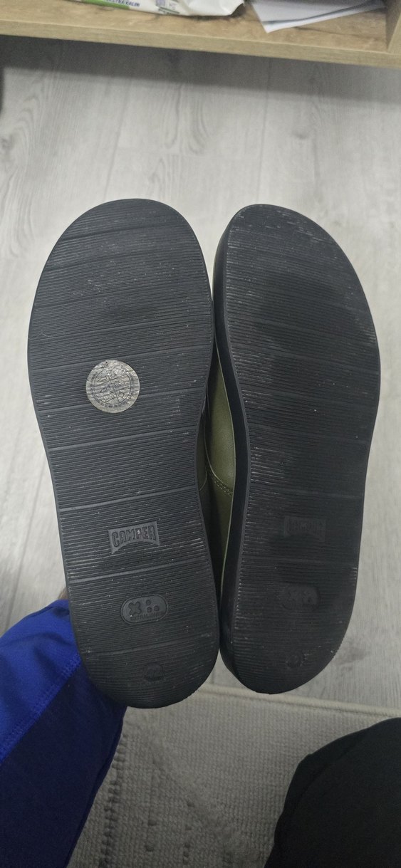 Erkek Haki Deri Dolgu Topuklu Oxford Ayakkabı - Görsel 2