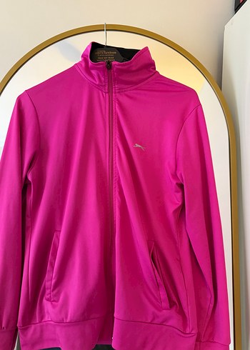 Slazenger Mor Fermuarlı Kadın Spor Ceket