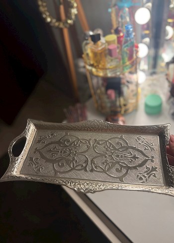Diğer Diger Altın Renk Parlak Mutfak Tepsisi