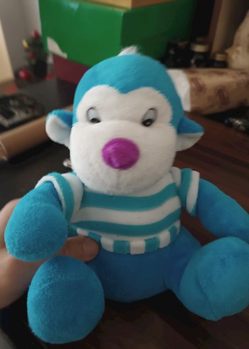 Walt Disney World Mavi ve Beyaz Çizgili Peluş Oyuncak