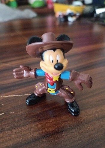 Kahverengi Kovboy Mickey Mouse Figürü