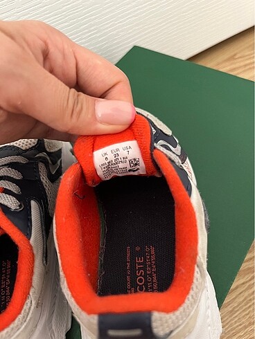 23 Beden çeşitli Renk Lacoste bebek ayakkabı