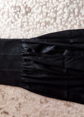 38 beden straplez siyah elbise  - Görsel 6