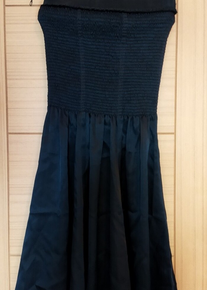 38 beden straplez siyah elbise  - Görsel 2