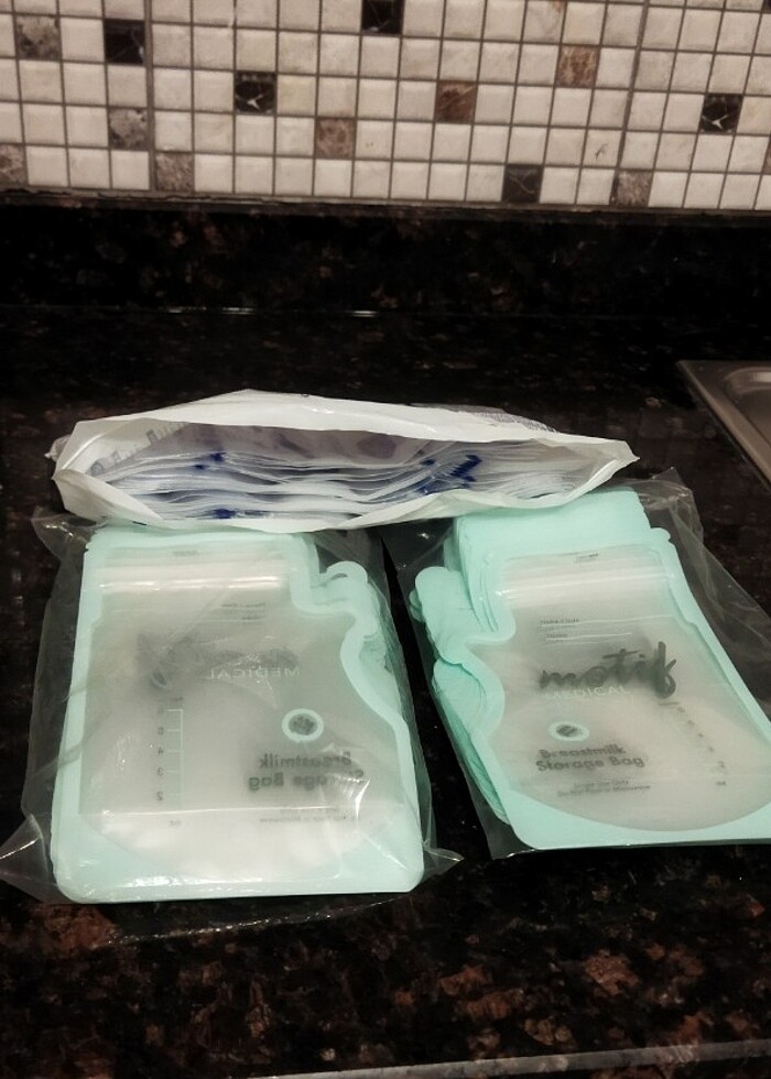 76 adet süt saklama poşeti  - Görsel 5