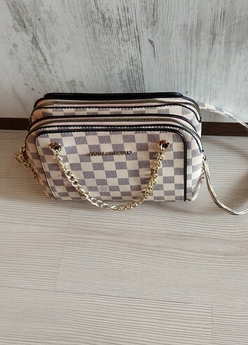  Beden Louis Vuitton Paris 2 gözlü çanta 