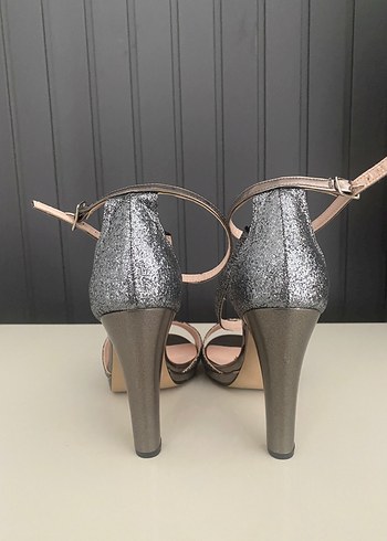 Gümüş Abiye Ayakkabı - Görsel 4