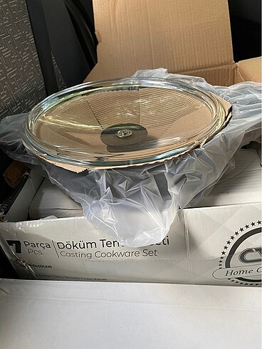 Beden siyah Renk CVS 7 parça döküm tencere seti