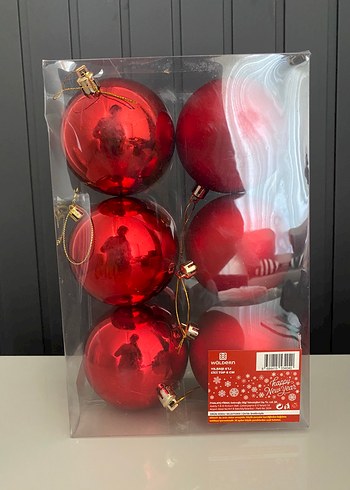 Kırmızı Yılbaşı Süsü - Görsel 2