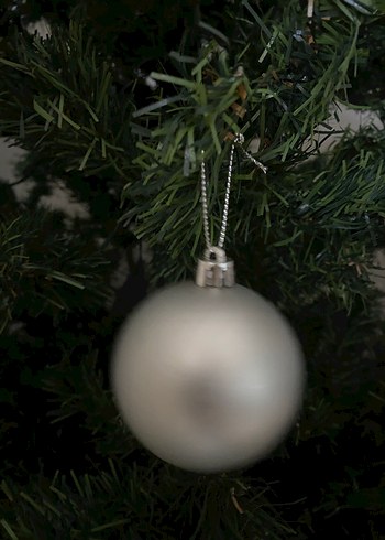 Gri Simli Yılbaşı Süsü Seti - Görsel 6