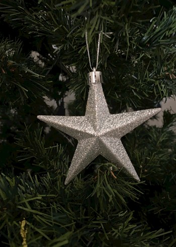 Gri Simli Yılbaşı Süsü Seti - Görsel 4