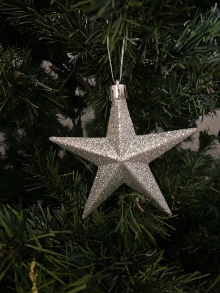 Gri Simli Yılbaşı Süsü Seti - Görsel 4