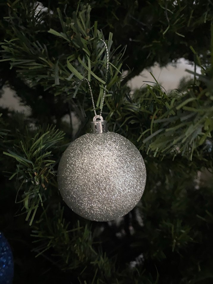 Gri Simli Yılbaşı Süsü Seti - Görsel 5