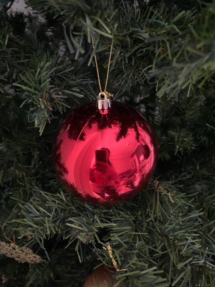 Kırmızı Yılbaşı Süsü - Görsel 4