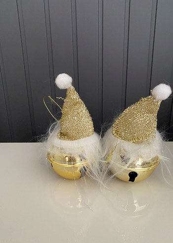 Altın Parlak Yılbaşı Çanı Süsleri - Görsel 2