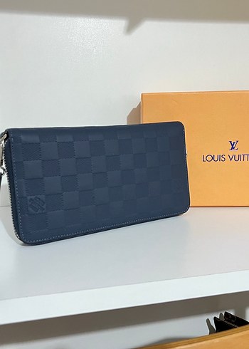 Louis Vuitton Lacivert Damier Cuzdan