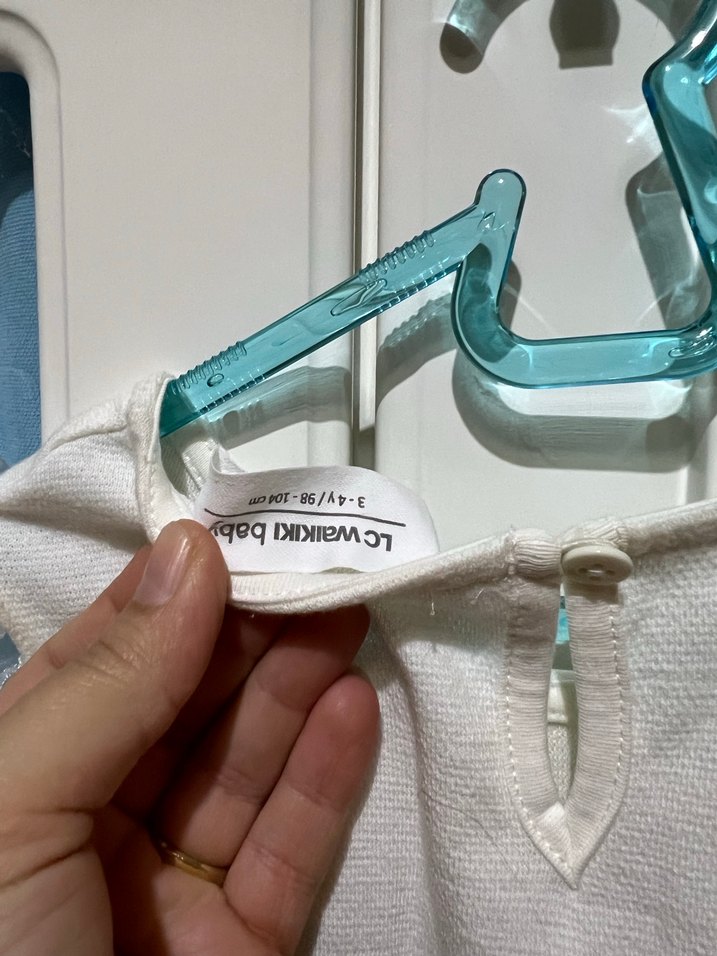 Kız Çocuk Transparan Kısa Kollu Keten Elbise - Görsel 5